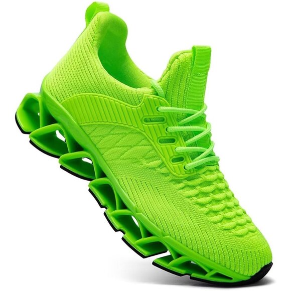 Men\'s Green Casual Fashion Comfortable Non Slip Sport Trainer Athletic Shoes main image 6